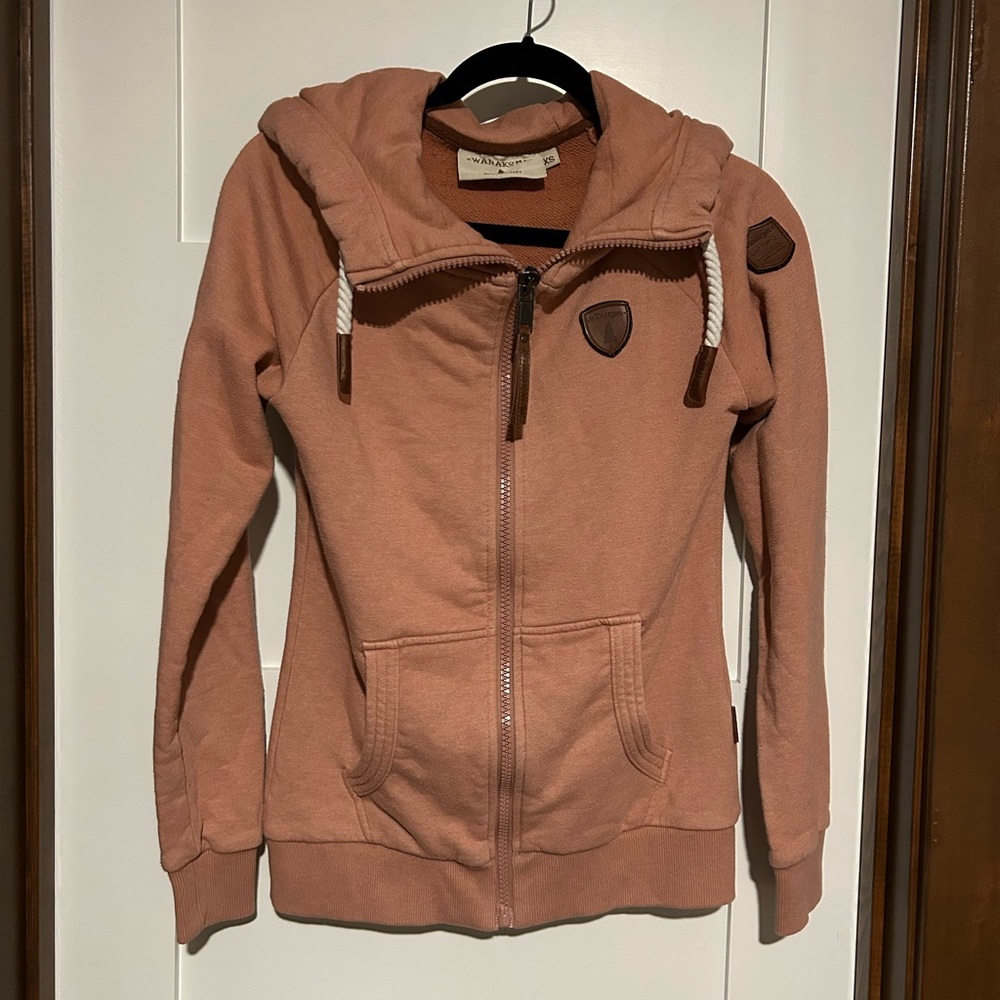 Wanakome Harmony Full Zip Hoodie Pink / Salmon Size XS